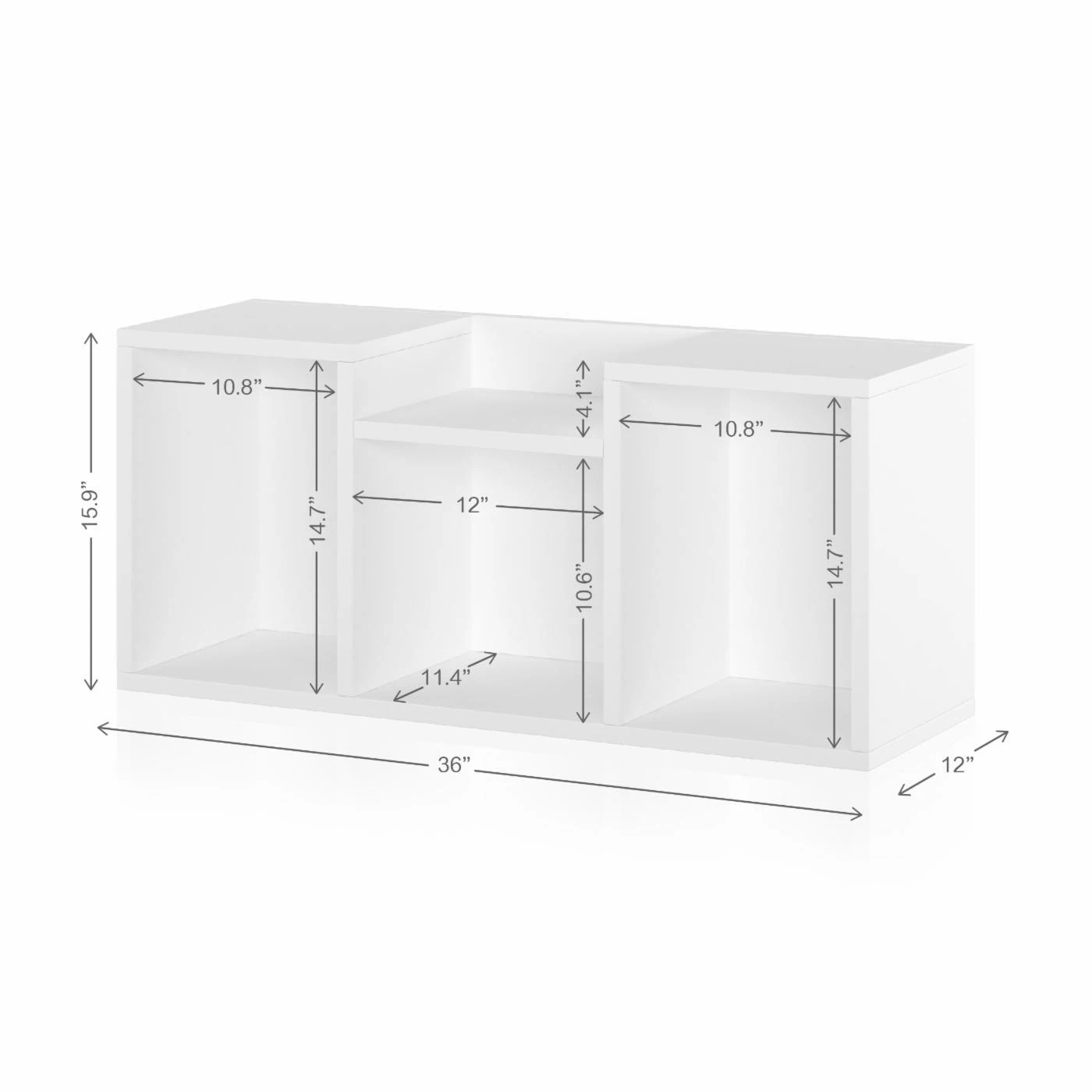 Flash Sale βοΈ Decorative Way Basics Stacking 3 Cubby Storage Unit π - Image 5