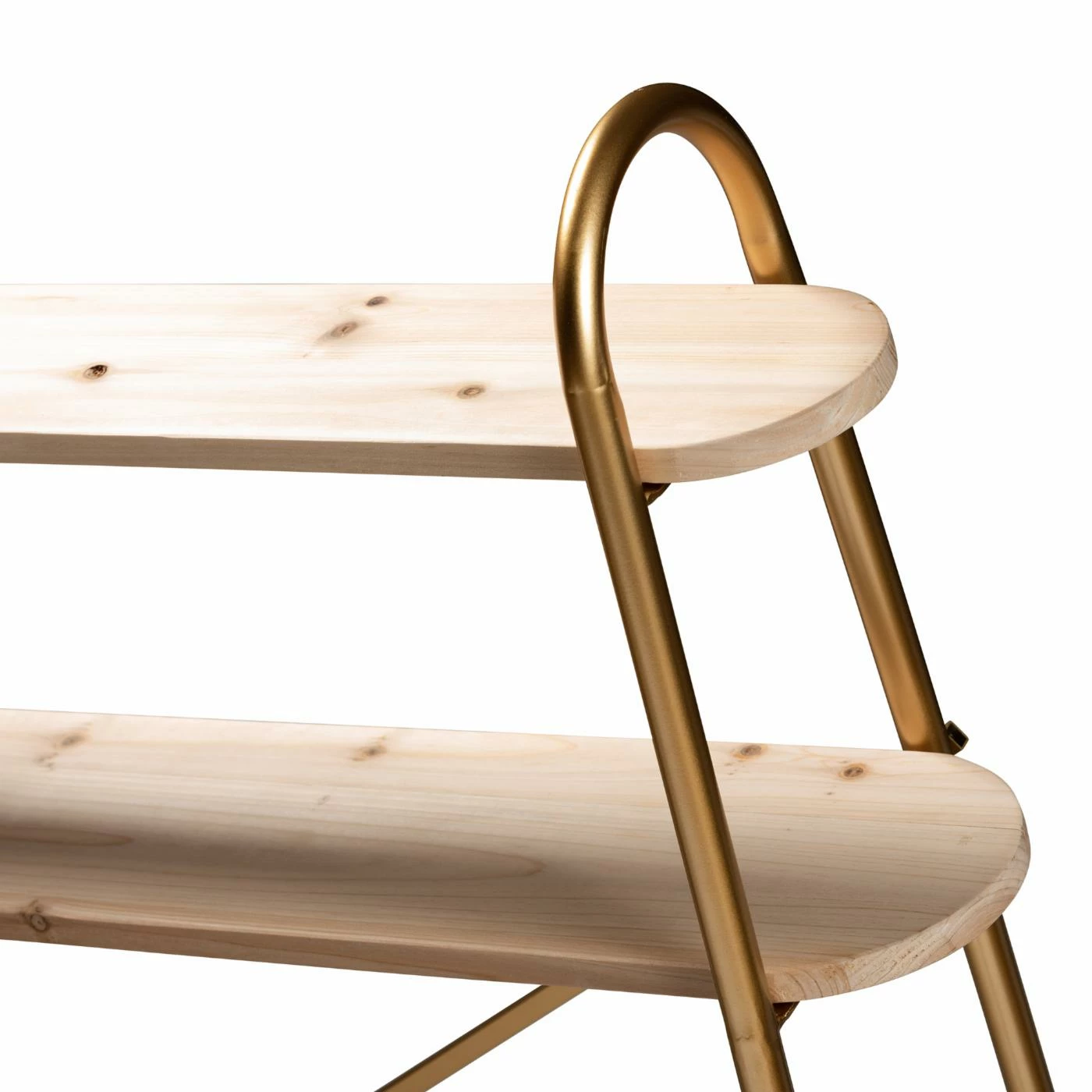 New π Decorative Baxton Studio Merida 2-Tier Over Bed Storage Bookshelf π - Image 5